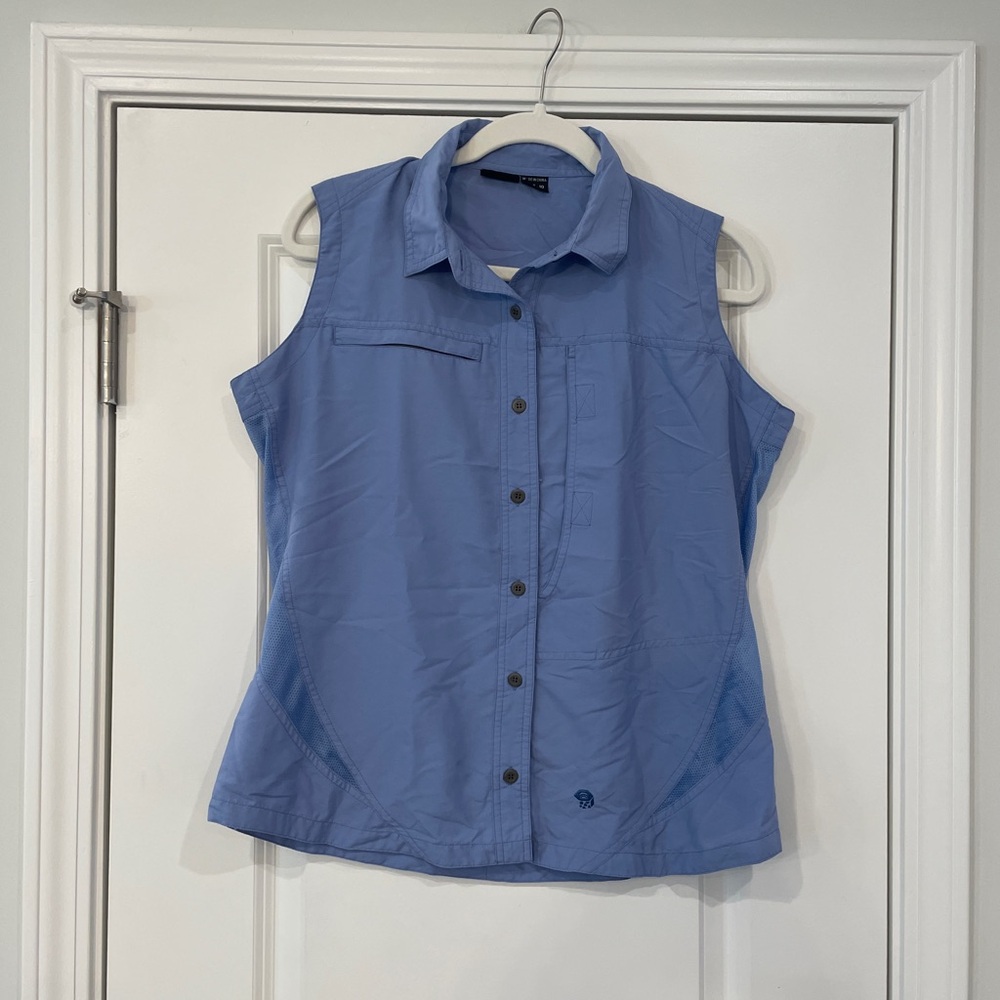 Mountain Hardwear Blue Button Down Shirt